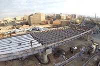 ساخت سازه فلزی عرشه پل روگذر شهیدان صبور تبريز