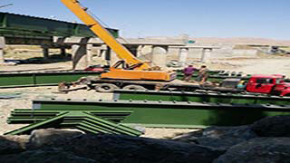 پروژه ساخت و نصب عرشه فلزی پل رودخانه آدینان سقز در استان کردستان